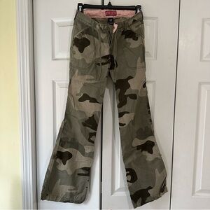 GAP girls Camo Utility Pants - Green Camouflage